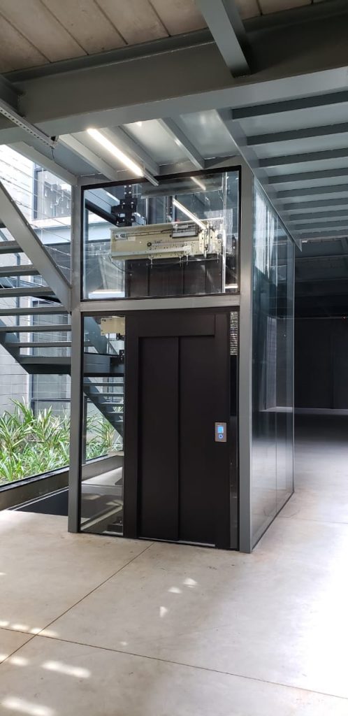 Elevador de Passageiros e Acessibilidade Panorâmico Hidráulico em Aço Carbono